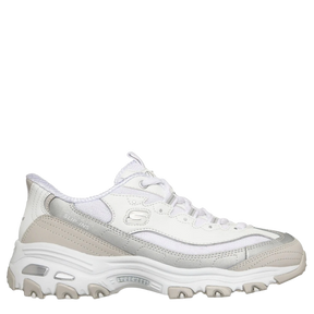 Skechers Slip-Ins: D'Lites Smooth Nostalgia Sneaker Dame Hvid