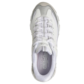 Skechers Slip-Ins: D'Lites Smooth Nostalgia Sneaker Dame Hvid