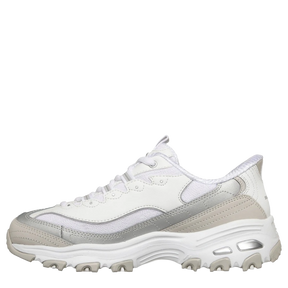 Skechers Slip-Ins: D'Lites Smooth Nostalgia Sneaker Dame Hvid