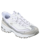 Skechers Slip-Ins: D'Lites Smooth Nostalgia Sneaker Dame Hvid