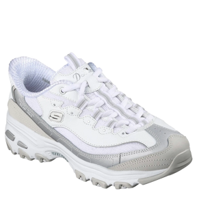 Skechers Slip-Ins: D'Lites Smooth Nostalgia Sneaker Dame Hvid