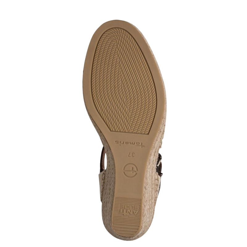 Tamaris 29610-304 Sandal Kilehæl Dame Brun