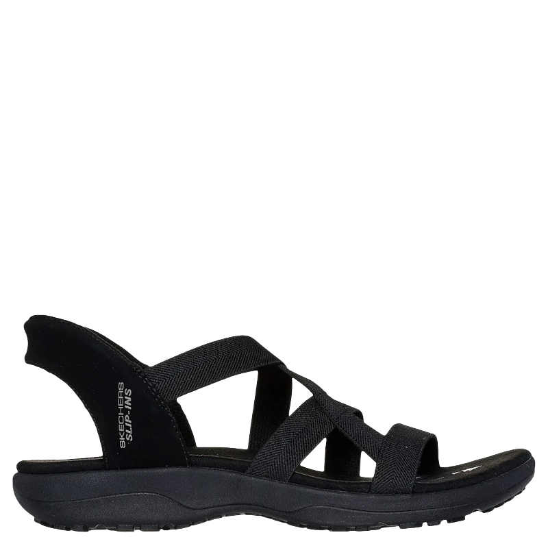 Skechers Slip-Ins: Reggaer Slim Stretch Flex Sandal Dame Sort