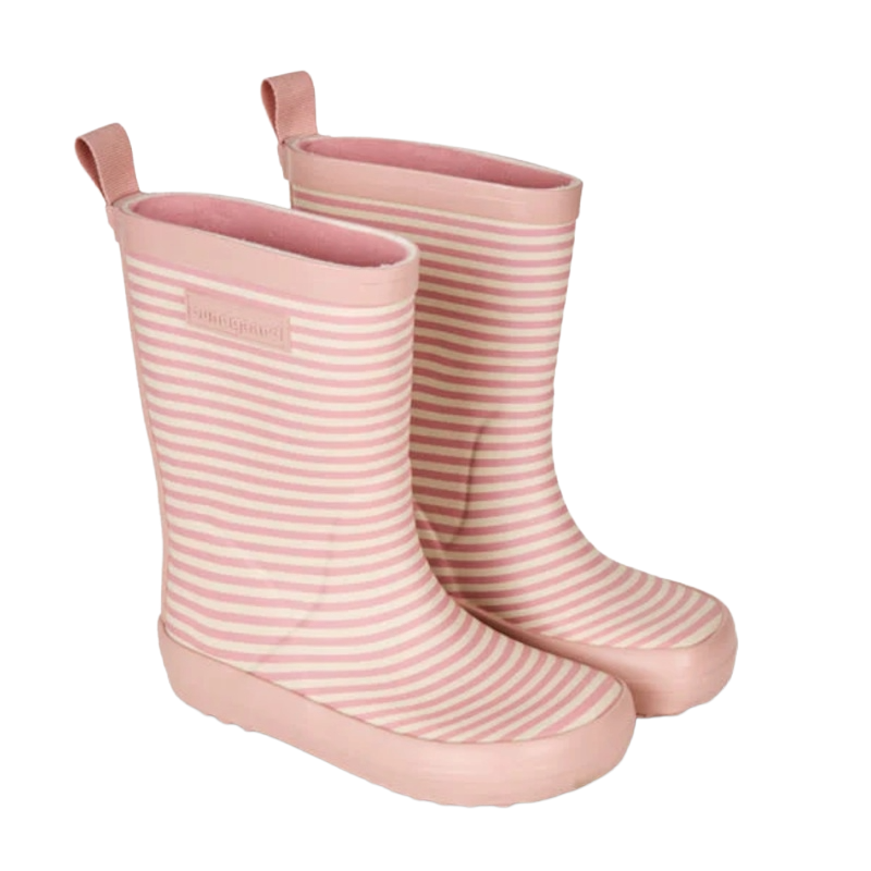 Bundgaard Charly Vintage Rose Stripe Gummistøvle Børn Lyserød