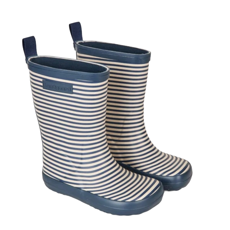 Bundgaard Charly Navy Stripe Gummistøvle Børn Blå