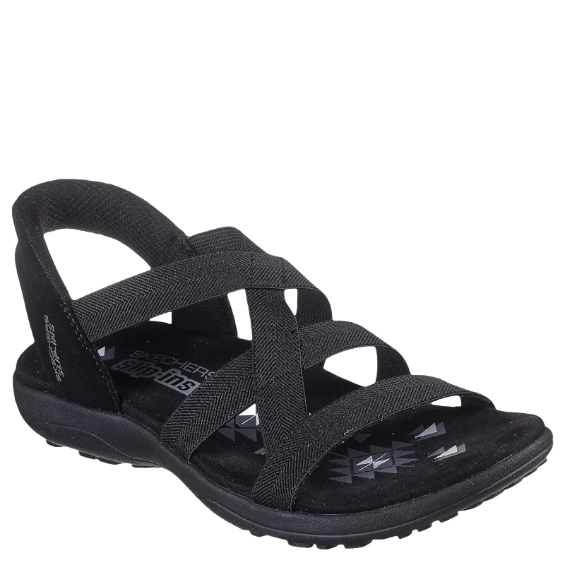Skechers Slip-Ins: Reggaer Slim Stretch Flex Sandal Dame Sort