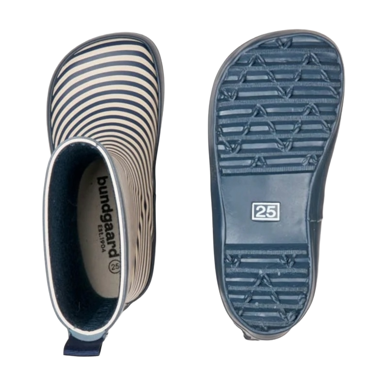 Bundgaard Charly Navy Stripe Gummistøvle Børn Blå