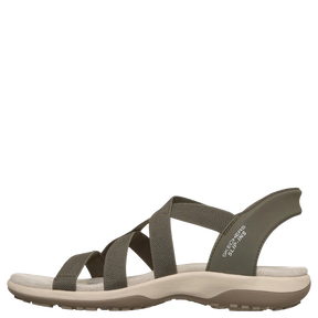 Skechers Slip-Ins: Reggae Slim Stretch Flex Sandal Dame Grøn