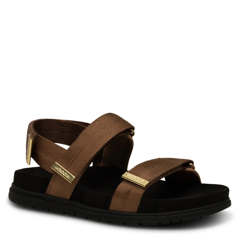 Woden Louisa Latte dame sandal brun