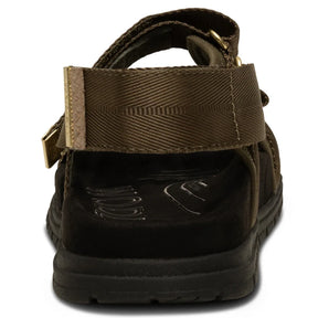 Woden Louisa Dark Olive dame sandal grøn