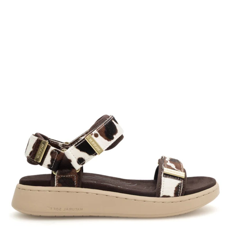 Woden Line Animal Cow Sandal Dame Dyreprint