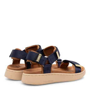 Woden Line Navy Sandal Dame Blå