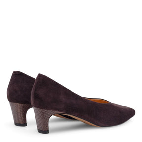 Woden Mie S Chocolate Pumps Dame Brun