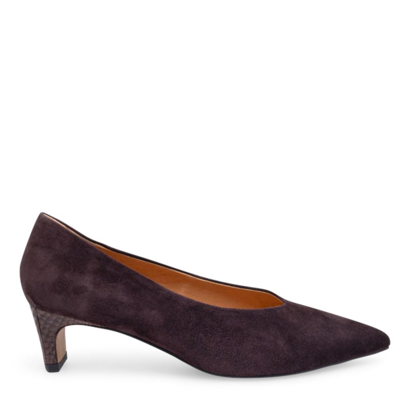 Woden Mie S Chocolate Pumps Dame Brun