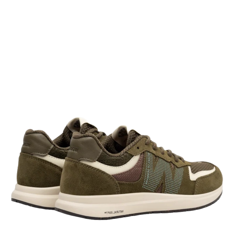 Woden Rigmor Open Mesh Dark Olive Sneaker Dame Grøn