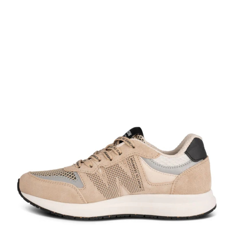 Woden Rigmor Open Mesh Coffee Cream Sneaker Dame Beige