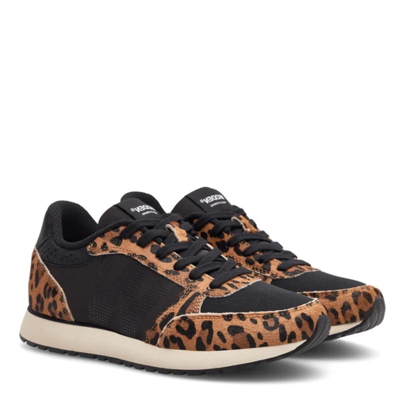 Woden Ronja Cowhair Leopard Sneaker Dame Dyreprint