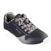 Skechers Uno Gen - Leopard chic sneaker børn sort