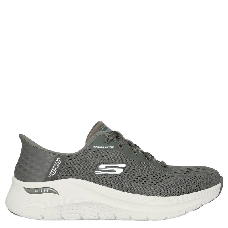Skechers Slip-Ins: Arch Fit 2.0 - Morning Mist Waterproof Sneaker Dame Grøn