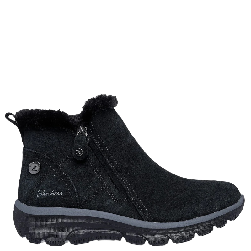 Skechers Relaxed Fit Easy Going High Zip 2 Waterproof Støvle Dame Sort