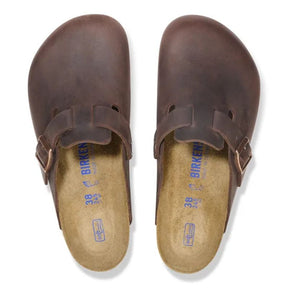 Birkenstock Boston Soft Habana Smutter Dame Brun