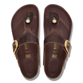 Birkenstock Gizeh Big Buckle Habana Sandal Smutter Dame Brun