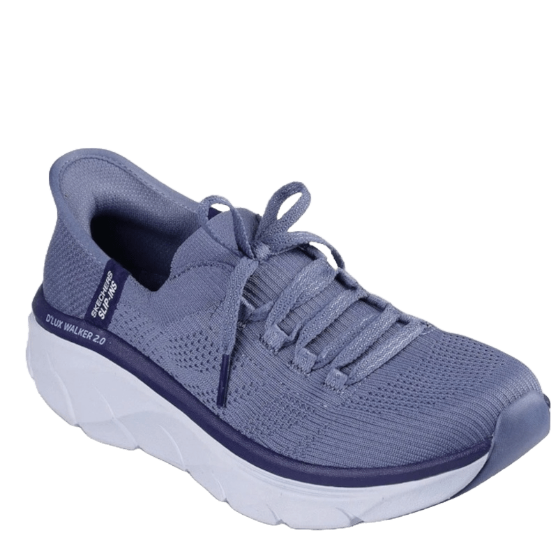 BLÅ RELAXED FIT: SLIP - INS D'LUX WALKER 2.0 - THRILL MOVEMENT - Peti Sko - SKECHERS