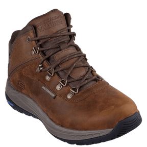 BRUN SLIP:INS RELAXED FIT MEROE - PIKEMAN WATERPROOF STØVLE - Peti Sko - SKECHERS