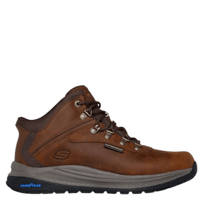 BRUN SLIP:INS RELAXED FIT MEROE - PIKEMAN WATERPROOF STØVLE - Peti Sko - SKECHERS