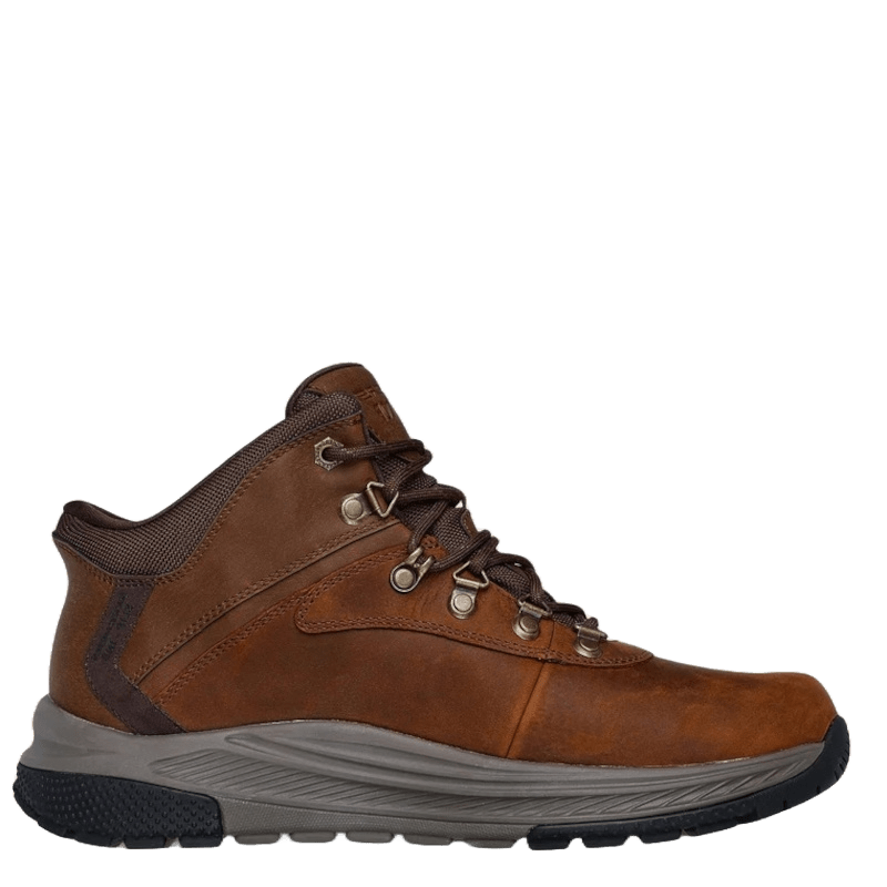 BRUN SLIP:INS RELAXED FIT MEROE - PIKEMAN WATERPROOF STØVLE - Peti Sko - SKECHERS