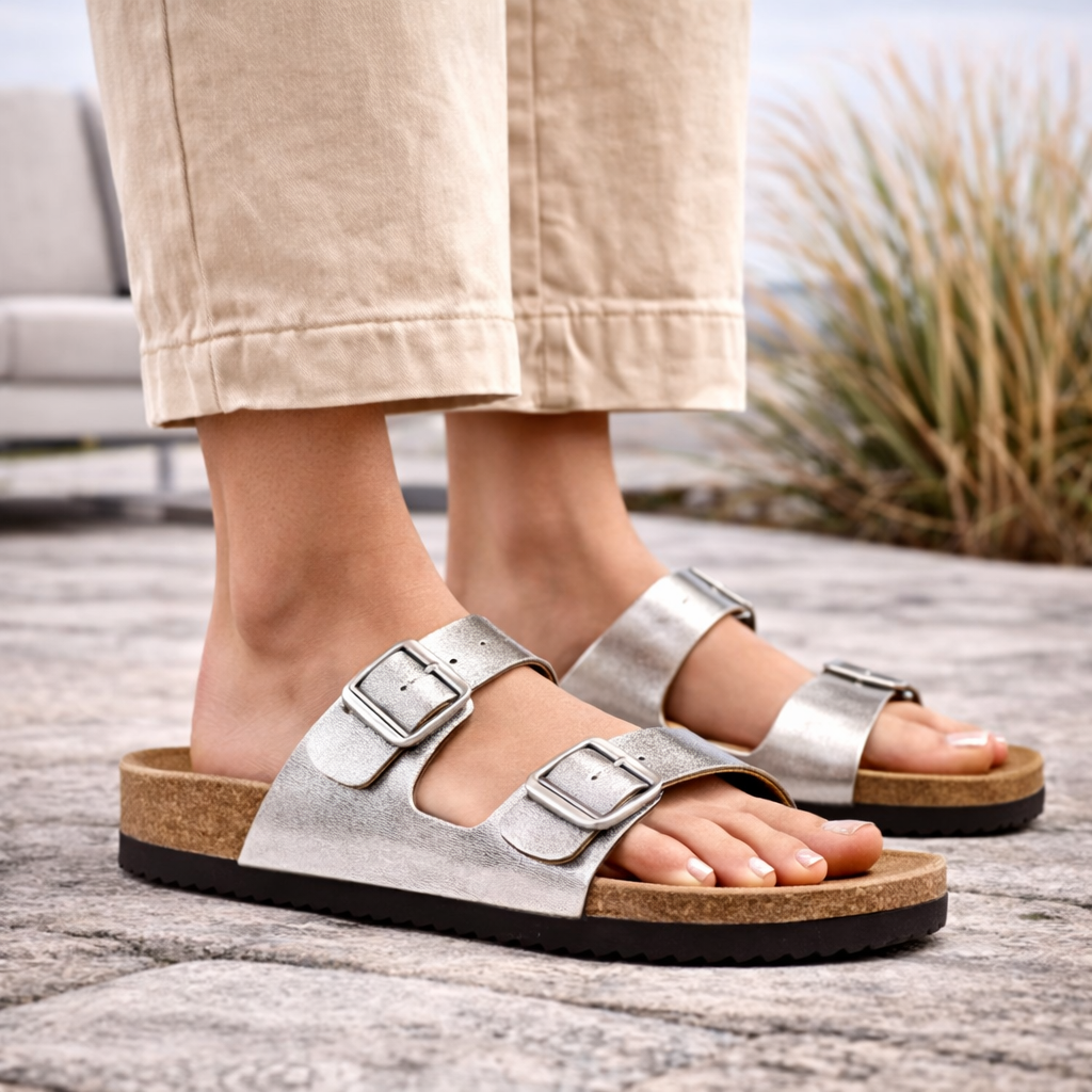CPH Comfort 20349 Sandal Smutter Dame Sølv