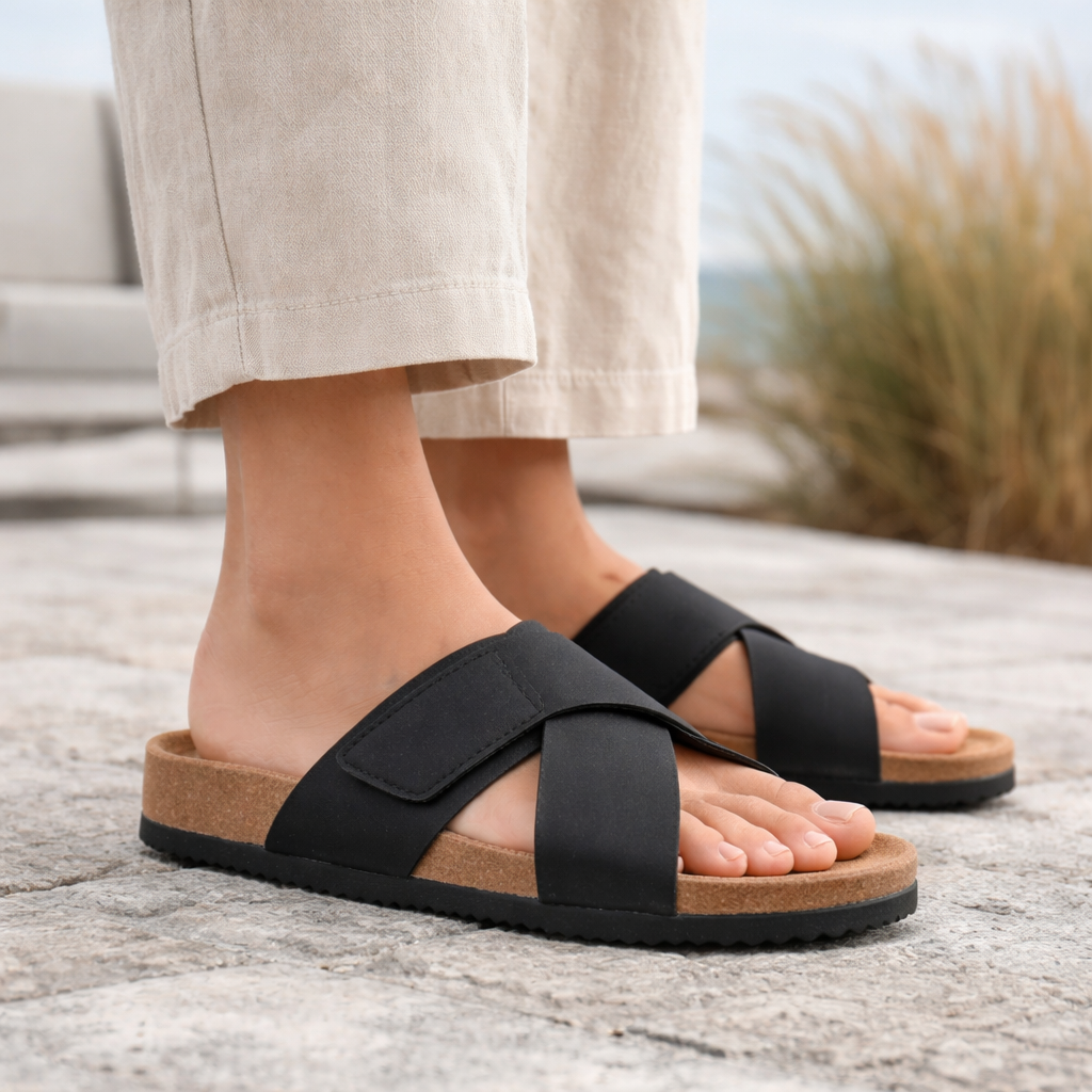 CPH Comfort 30355-BLK Sandal Smutter Dame Sort
