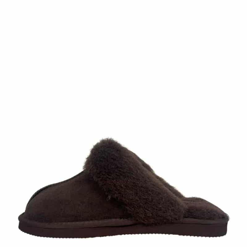 CHP Comfort 1016 Slip Wool Hjemmesko Dame Brun
