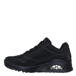 Skechers Uno Stand on Air - Shiny scale sneaker dame sort