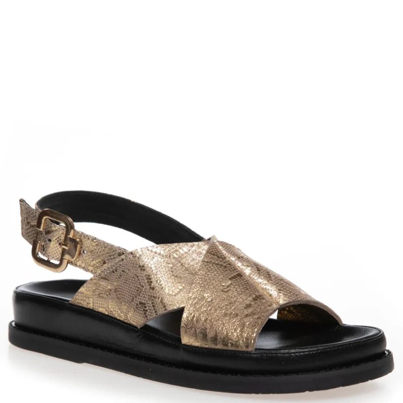 GULD NEW STROBGER SANDAL - Peti Sko - COPENHAGEN SHOES