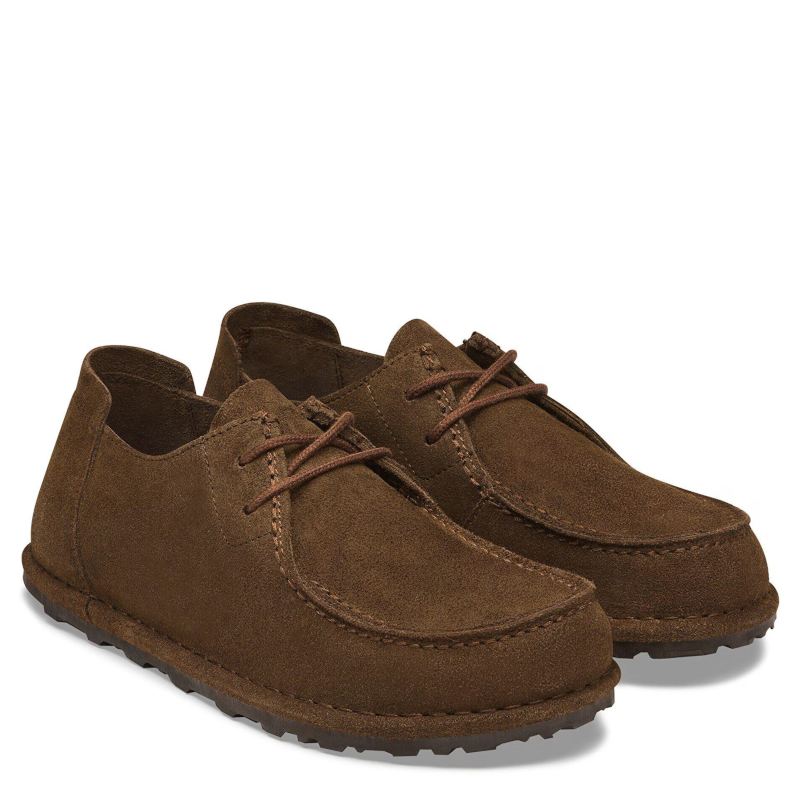 Birkenstock Utti Lace Suede Carafe Dame Sko Brun (Smal)