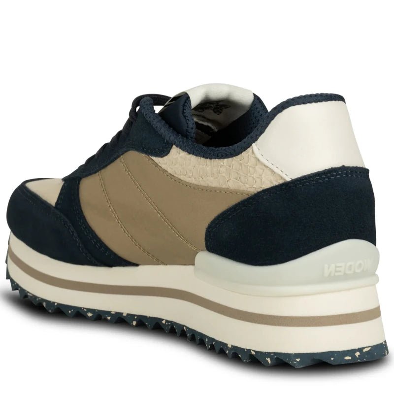 NAVY MULTI RONJA PLATEAU SNEAKER - Peti Sko - WODEN