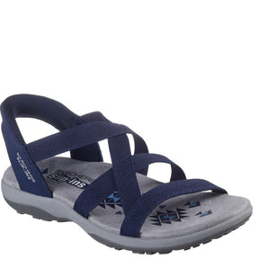 skechers slip-ins sandal i blå til dame, sandalen er meed stropper,utrolig nem at komme i, en lækker sandal med god komfort.