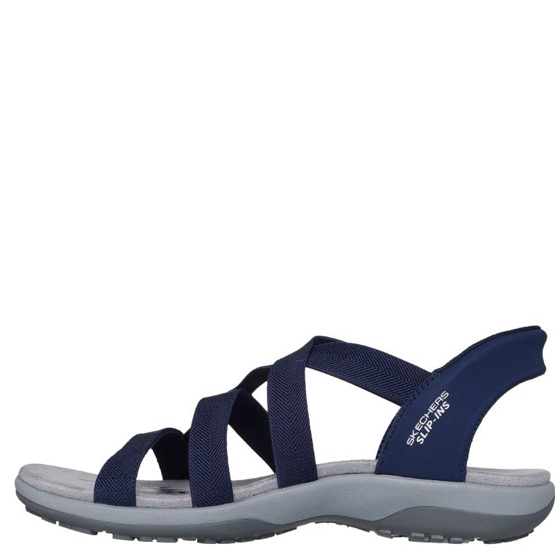 Skechers Slip-Ins: Reggae Slim Strecth Flex Dame Sandal Blå