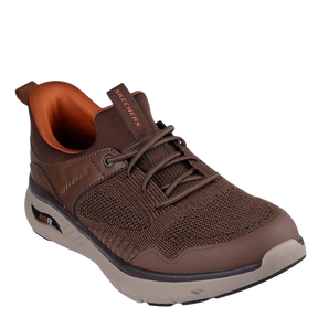 skechers slip-ins sneakers en flot brun nuance, til herre.
Skoen er med elatik snørre.
en utrolig behagelig sko, med en god komfort.