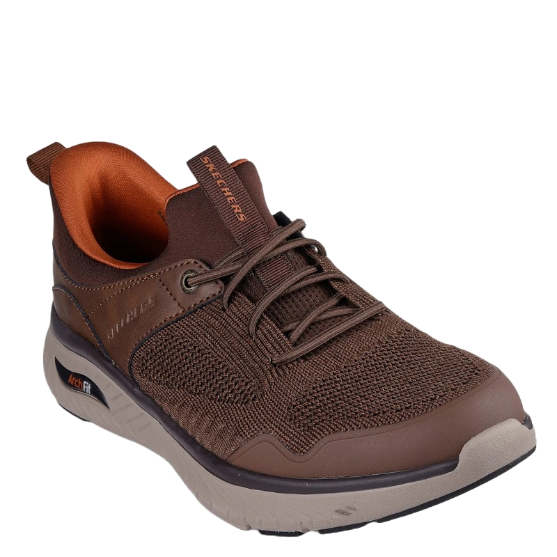 skechers slip-ins sneakers en flot brun nuance, til herre.
Skoen er med elatik snørre.
en utrolig behagelig sko, med en god komfort.