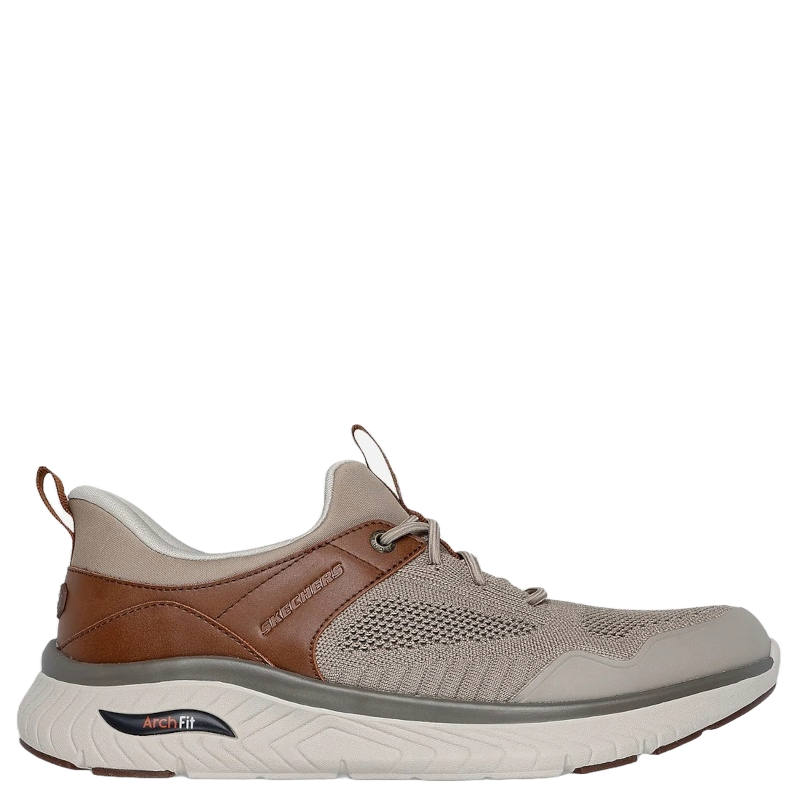 Skechers Relaxed Fit Arch Fit Slip-Ins Crosser Emeric Sneaker Herre Beige