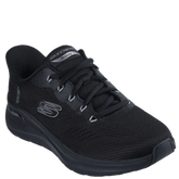 skechers slip-ins sneakers i sort til herre.
Skoen er med snørre, samt mesh overdel.
behagelig og god komfort. ideel til hverdag og fritid.