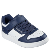 skecher sneakers til børn, i en smart sko i blå/hvid farve.
koen er med elastik snørre.
En cool sko til aktivitet og hverdag.