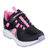 Skechers sneakers til børn, en let og funktionel sneakers, designet til aktive eventyr. Den kombinerer sporty stil med praktiske funktioner, hvilket gør den ideel til både hverdag og udendørs aktiviteter.