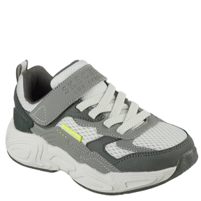 skecher sneakers i en let og luftig matriale, skoen er med velcro og snørre.
super komfor og med memory foam sål. designet til aktivitet og leg.