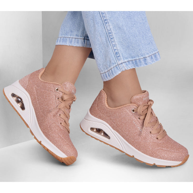 Skechers Street Uno - Glitter Bomb sneakers dame rosa