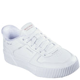 skechers sneakers i hvid, kombinerer klassisk design med moderne funktionalitet.  Skoen er med snørre lukning.
Har en klassisk og tidløst look, med rene linjer og diskrete detaljer.
perfekt til en aktiv hverdag.