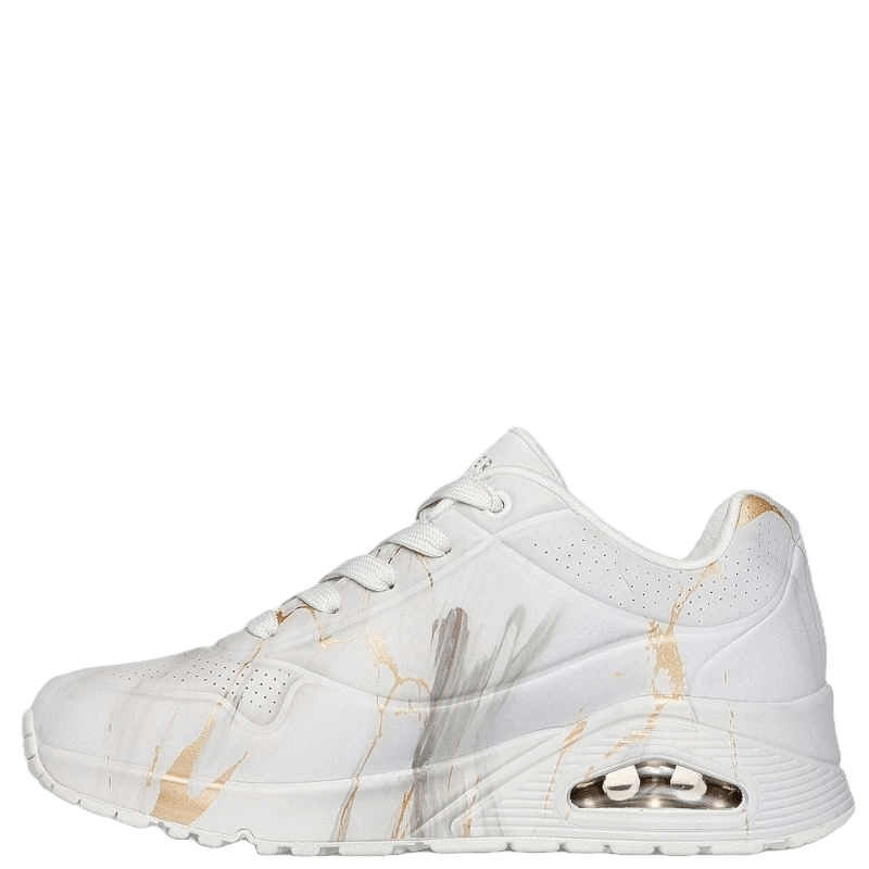 Skechers Street Uno - Marble Marvel sneakers dame hvid