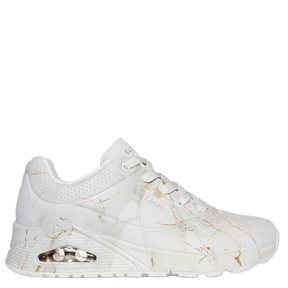Skechers Street Uno - Marble Marvel sneakers dame hvid